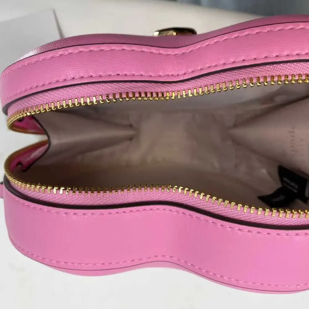 Kate Spade Mini Heart Crossbody Leather Bag | OS Pink